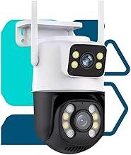 Câmera de Segurança Speed Dome com Wifi com Audio para uso Externo, Câmera Dupla 6mp, Vigilancia Total 360 Prova D´Agua, Acesse pelo Celular, Compativel com Android e iOS, Zoom Digital 4x (1)