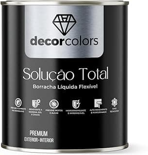 DECOR COLORS Tinta Borracha Líquida Solução Total 4,3kg (Branca) com 21.74% de desconto por R$ 197,99 na amazon