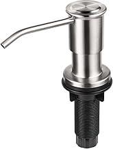 BSMIX Dispenser Embutido 500ml em Inox 304 Escovado para Pia com Refil Superior para Detergente ou Sabonete