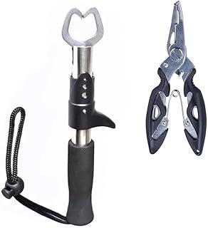 Kit Alicate Pega Peixe Inox Mais Alicate De Pesca Tira Anzol