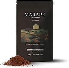 MARAPÉ Café Gourmet Torrado e Moído 100% Arábica, Torra Média Escura, Notas de Frutas Secas, Chocolate Amargo e Caramelo, Terroir Capixaba, 73+ Pontos SCA, 250g