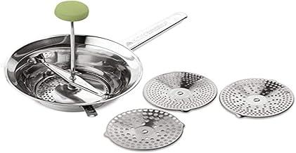 Passa Verduras Inox com 3 Discos Vera, Cinza, 20 cm, Ghidini