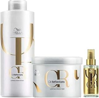Kit Shampoo Máscara e Óleo Wella Oil Reflections