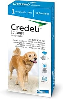Antipulgas e carrapatos para cães de 22 a 45kg 900mg Credeli - 1 comprimido Elanco