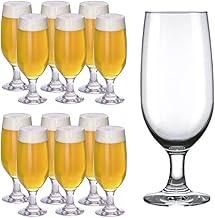 Kit 12 Taças de Cerveja/Chopp Floripa Nadir Figueiredo 300ml – Vidro Transparente, Ideal para Uso Diário e Festas