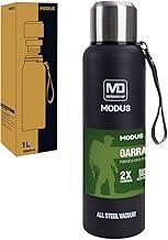 Garrafa Térmica Inox Parede Dupla Portátil Com Bolsa 1000ml/1500ml (1000ML Azul Marinho)