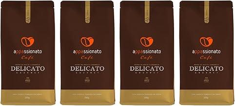 Kit 4 Café Gourmet Torrado Em Grãos Appassionato 250g