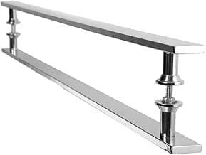 Puxador Barra Chata Inox Para Porta De Madeira Vidro 60 cm