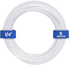 Mangueira ¼” Para Purificador Filtro de Água 5M Atóxica Compatível com Electrolux IBBL Consul Refil Universal Compatível com Gelágua Bebedouro Refrigerador Mangueira Aprovado INMETRO