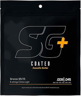 Encordoamento 009 Coated SG Aço Bronze 85 15 para Violão .009 - .045