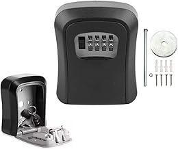 Mini Caixa de Segurança com Senha para Chaves e Cartões, Cofre Portátil, Uso Interno/Externo, à Prova d'Água e Resistente a Impactos