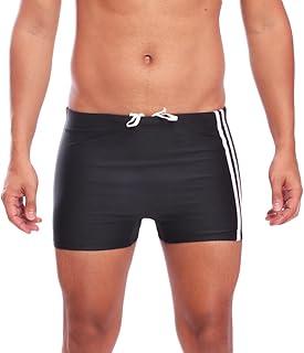 Sunga Boxer Masculina Com Friso Moda Praia Verão Preto