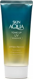 SKIN AQUA® Tone Up UV Mint Green 80g Protetor Solar Facial FPS50 Uniformiza tons avermelhados e hidrata a pele com Ácido Hialurônico