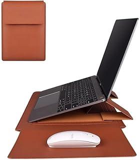 Capa de couro compatível com MacBook Pro 13 polegadas 2016-2024 (A1989 A1706 A1708 A2159 A2289 A2251 A2338 M1 M2 M3) Capa protetora para laptop (novo MacBook Pro 13 polegadas, marrom)