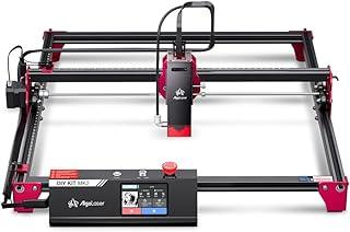 Gravador a laser inteligente, potência total de 96 W, saída de 10 W (10.000 mW), cortador a laser Classe 1 com sistema integrado, sem necessidade de computador, para madeira, acrílico e couro.