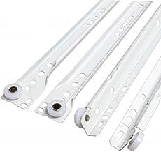 Laurey 10514 Corrediça de gaveta de 35,5 cm para montagem inferior branca, 35,5 cm