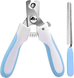 Kit Cortador e Lixa de Unhas para Pets Alicate Premium em Aço Inoxidável com Lixa Ideal para Cães e Gatos de Pequeno Médio e Grande Porte