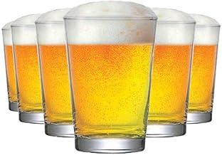 Jogo de Copo de Vidro Caldereta Copo para Cerveja 300ml 6 Peças Ruvolo