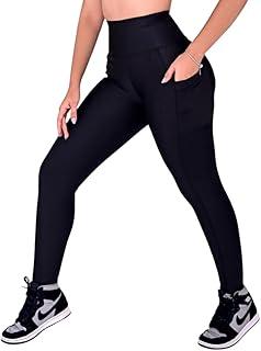 Calça Legging Feminina Com Bolsos Leg Feminina Bolso Calça Leg Suplex Power Grossa Zero Transparência