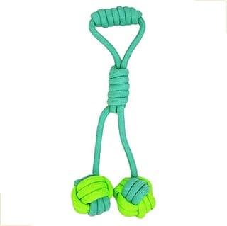 Brinquedo Cachorro Resistente Puxador de Corda 32cm Mordedor de Corda – Diversão Interativa para Cães – Algodão 100% Natural – Ideal para Pequeno e Médio Porte – Cores Sortidas