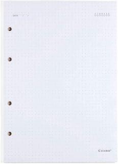 Cicero Caderno Criativo Organizador, Refil Pontado, Tamanho Grande (17x24), Creme