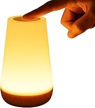 Luminária LED RGB Recarregável USB Touch 10 Cores Portátil para Mesa Cabeceira Escritório Gamer Abajur Leitura