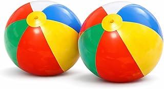 Bola de Praia Inflável Infantil em PVC 45 cm (16”) – Colorida para Piscina e Verão – 1 ou 2 Unidades