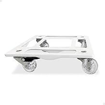 Suporte De Vaso Rodízio Com Rodas Gel 25cm Alumínio Fundido (Branco)