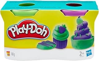 Play-Doh, Massinha de Modelar Infantil, Roxo e Verde - Conjunto com 2 Potes de 85 g - A partir de 2 Anos com 30.07% de desconto por R$ 13,98 na amazon