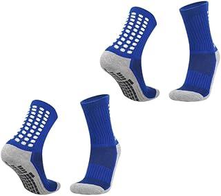 Kit 2 ou 3 Pares De Meia Esportiva Cano Longo Com Anti Derrapante Unissex Tamanho Ajustável 40 ao 46 Profissional Em Nylon e Poliéster DUPIN