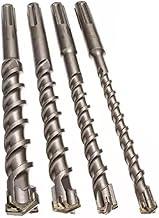 Kit de Brocas para Concreto, 4 Peças, 6mm/8mm/10mm/12mm x 160mm