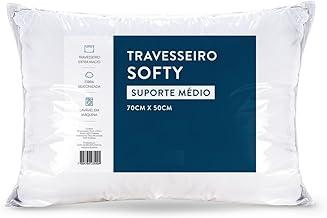 Travesseiro Micropercal 400 Fios Fibra Siliconizada 50x70cm Lavável, Antiácaro, Antialérgico Soft Max (1)