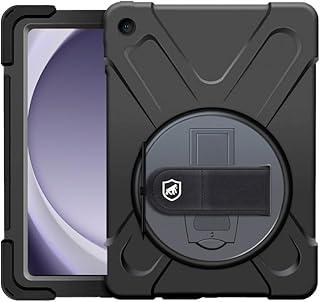 Gshield Capa Case Capinha Phantom Anti-impacto com Suporte para Caneta e Alça 360º para Tablet Samsung (Preta, Galaxy Tab A9 8.7'')