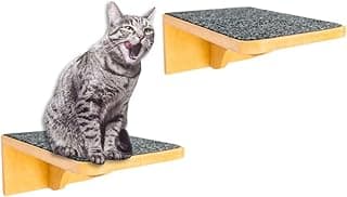 Playground para Gatos 2Pçs Tam M Resistente Já Montado Com Kit Fixação e Seguro (Carpete Grafite)