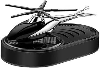 Aromatizador Solar para Carro com Design de Helicóptero, Base em Cerâmica, Difusor Giratório, Preto