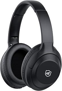 Gshield Fone de Ouvido Headphone Flex Bluetooth 5.0 com Microfone Integrado Smart Foam Extra Bass Tech Controle de Mídia Ajustável e Dobrável (Preto)