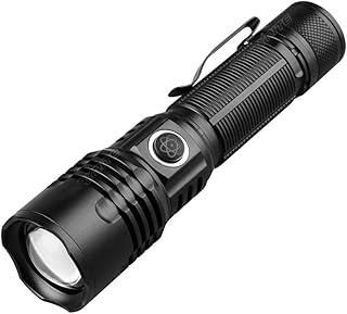 Lanterna Tática LED T9 Super Potente Recarregável USB 1000 Lumens com Zoom Ajustável, Bateria Alta Duração, Resistente à Água e Impactos, Ideal para Camping, Segurança e Emergências