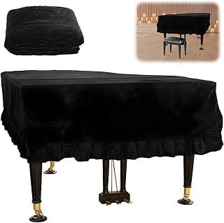 160 × 152 cm Capa Protetora para Piano de Cauda com Três Capas para os Pés, Triângulo Capa Protetora de Piano