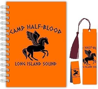 Planner Diário de Leitura – Acampamento Meio-Sangue Camp Half | Capa Dura com Marcador Tassel e com Marcador Magnético Percy Jackson