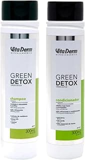 Kit Shampoo e Condicionador Green Detox Vita Derm Controle De Oleosidade