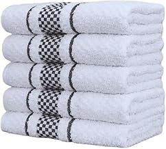 Kit 05 Panos de Prato Atoalhados 100% Algodão - Gourmet, Felpudos, Premium, Toalhas de Pia e Cozinha (preto)