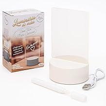 Luminaria De Mesa Com Tela Para Escrever Mensagem Led Para Presente 3D Decoração