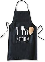 Avental com Bolso Frontal Impermeável PVC e Poliéster Antimanchas Estampado Ajustável para Cozinha Restaurante Churrasco