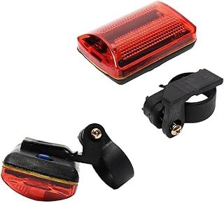 Lanterna Bike Sinalizador Traseiro Farol 5 Leds Vermelha Luz Iluminação 7 Modos - Starfer