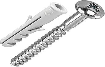 Bemfixa 3134 Parafuso Fenda Phillips Cabeça Panela com Bucha, 8 mm, 30 unidades