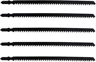 Kit 5 Lâminas Serra Tico-Tico para Madeira, Dentes Grossos, 18cm