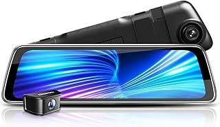 DDPAI Mola E3 Câmera Espelho Veicular Frontal Traseira 2K+1080P com Tela de Toque Completa de 10 polegadas, Visão Noturna, Sensor G, Controle por APP-WiFi, Assistência de Estacionamento(Sem Cartão SD)
