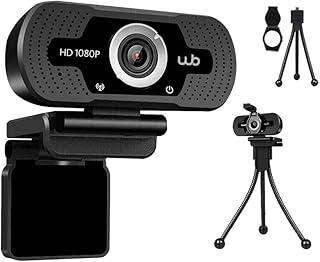 Webookers WB, Webcam USB Full HD 1080P WB com Microfone Ângulo 110° e Tripé