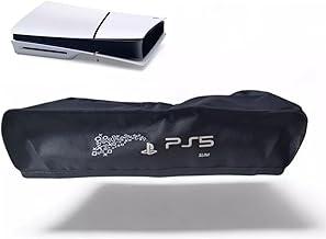 Capa Antipoeira Para PS5 Slim, Proteção Contra Poeira Para Console PS5 Slim, Capa à Prova d'água Antiarranhões Para Console PS5 Edição Digital Slim e Edição de Disco, Plasytation 5 Slim Horizontal