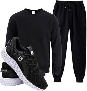 Conjunto Blusa de Frio e Calça Moletom + Tênis Masculino Academia Sport